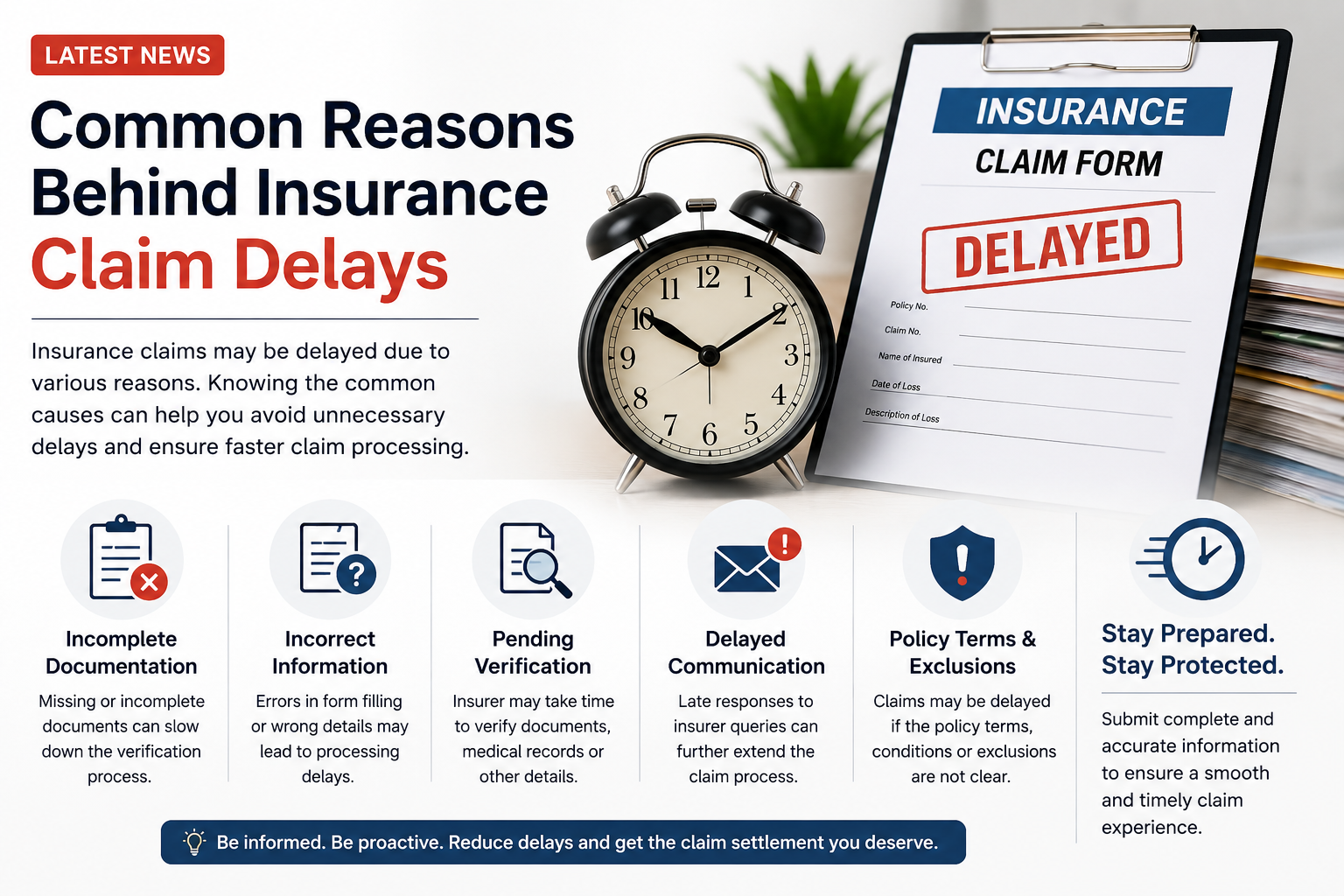 Common Reasons Behind Insurance Claim Delays